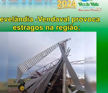 Clevelândia -Vendaval provoca estragos na região