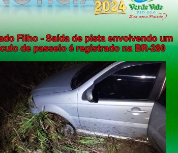 Salgado Filho - Saída de pista envolvendo um veículo de passeio é registrado na BR-280